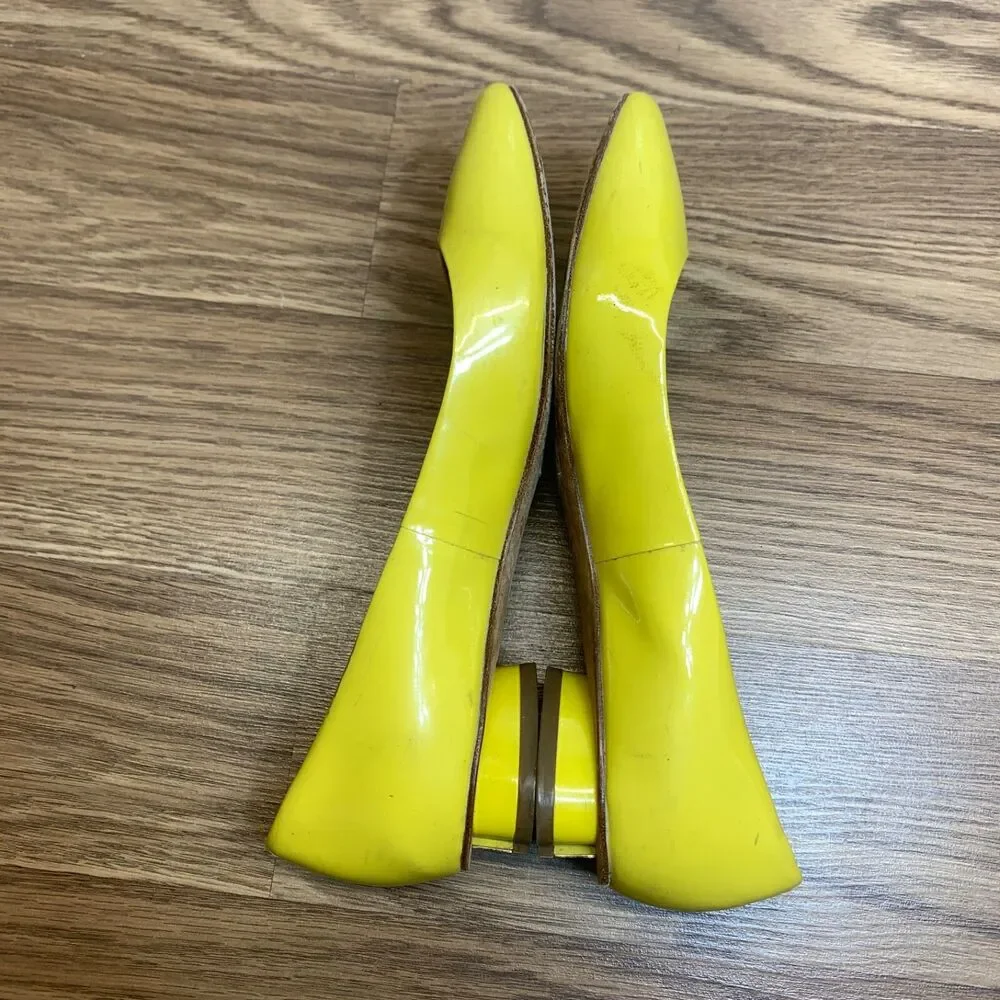 Kate‎ Spade Fallyn Flats Neon Yellow size 6 Ballet Womens Patent Leather